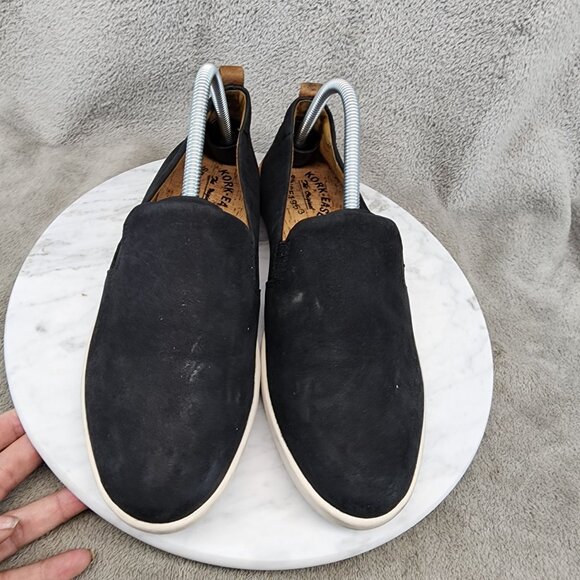 Kork-Ease Shoes Womens Size 8.5 Black Leather Slip On Loafers *GUC* - Picture 3 of 12